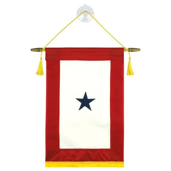 Blue Star Indoor Service Banner 12"x18" 1-Star